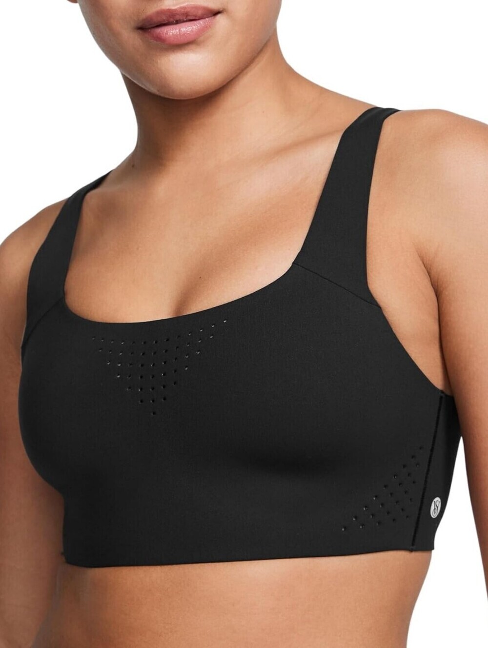 Victoria's Secret VSX Featherweight Black Sports Bra Wireless 36B